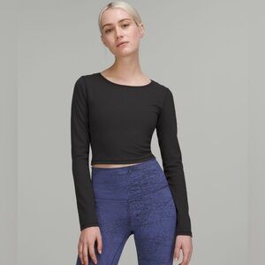 Lululemon Wunder Train Cropped Long Sleeve